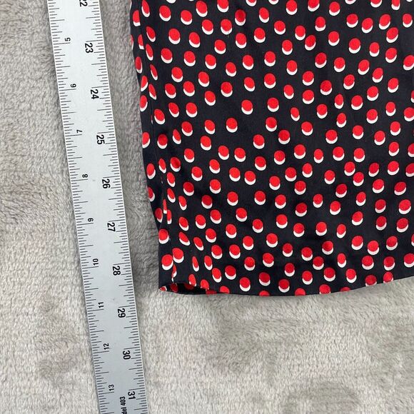 L'AGENCE Abrinne Pants Women 10 Black‎ Multi 100% Silk Hidden Back Zip Designer - Picture 12 of 16